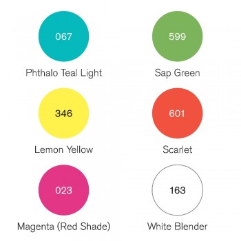 Winsor and Newton Pigment Marker Vibrant Tones set of 6